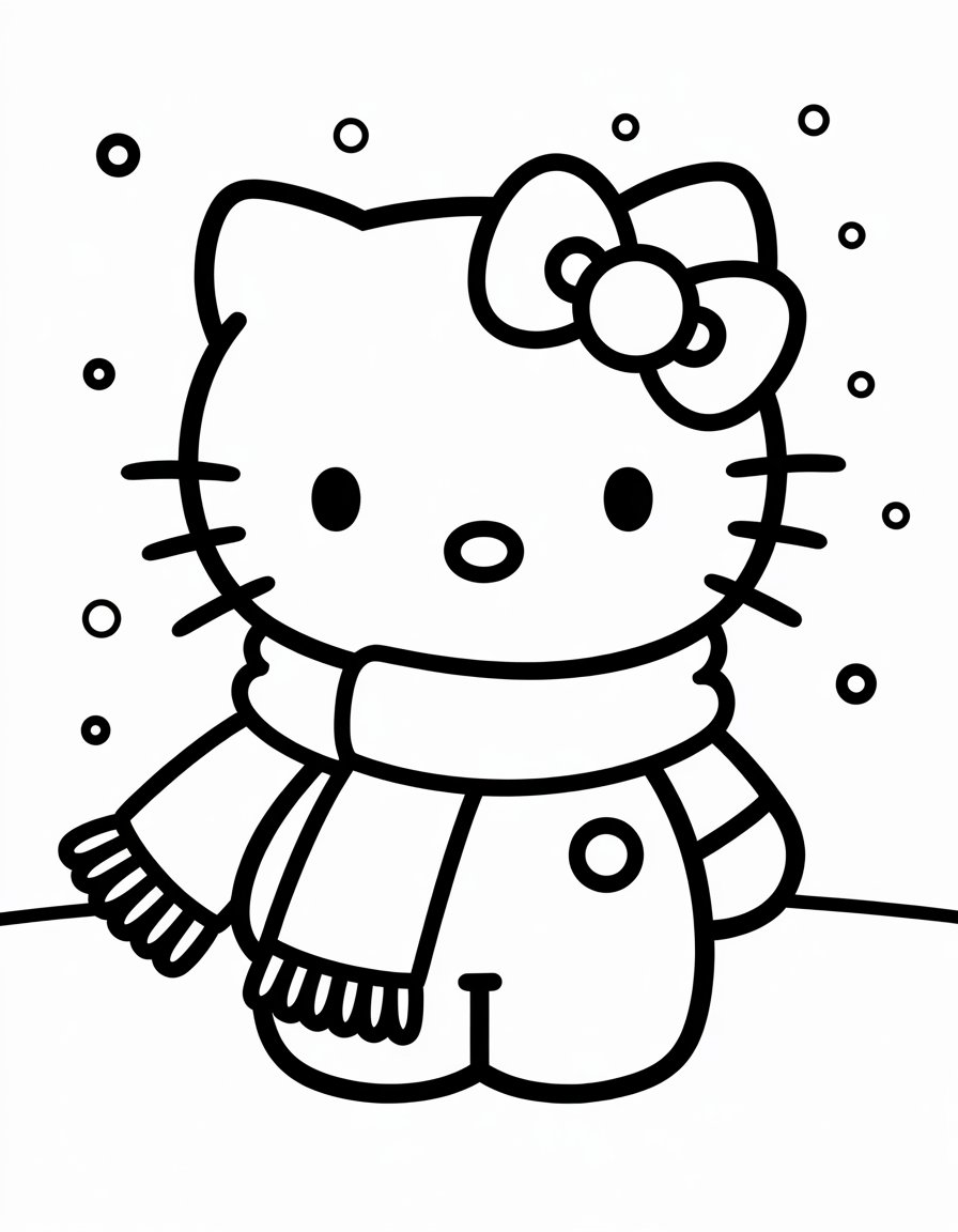 Hello Kitty with Scarf